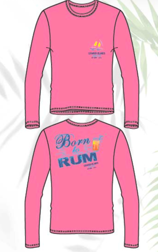 Born To Rum Long Sleeve Shirt UPF 50+